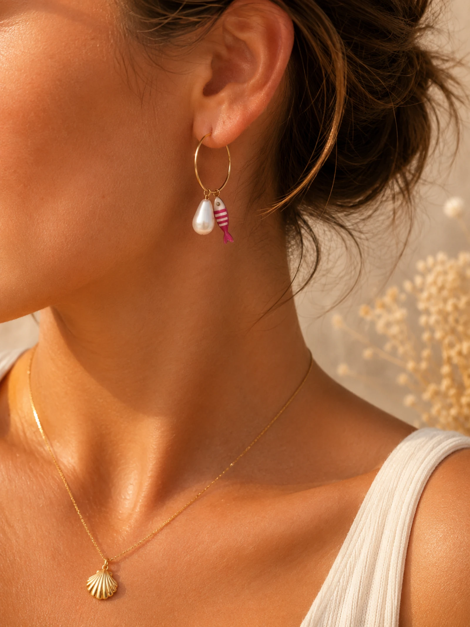 Boucles d'oreilles poisson